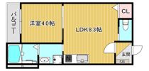 サフィール ロジェ大阪城公園の間取り画像