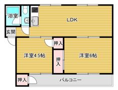 東田マンションの間取り画像