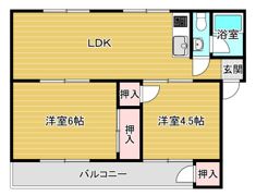 東田マンションの間取り画像