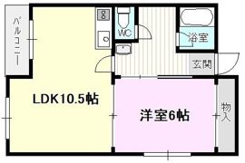 PALMIZIO平野西1の間取り画像