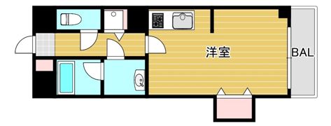 ライフ北梅田の間取り画像