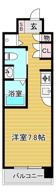 エスリード御堂筋梅田の間取り画像