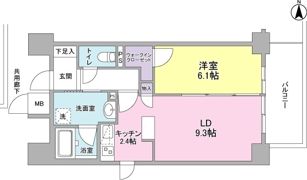 ブリリアント同心の間取り画像