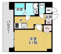 エスリード南森町の間取り画像