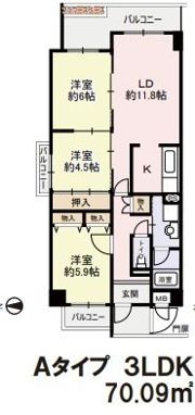 ロードハイムY・Kの間取り画像