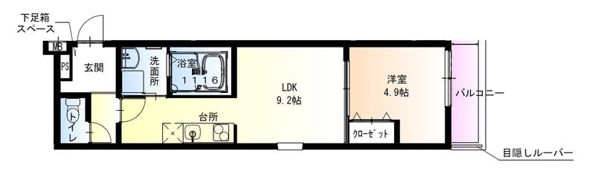 フジパレス城東東中浜II番館の間取り画像