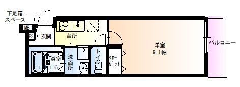 フジパレス太子橋III番館の間取り画像