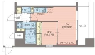プレジオ弁天町EUROの間取り画像