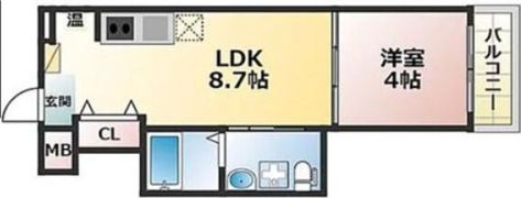 Lumiere（ルミエール）長瀬の間取り画像