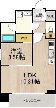 プレジオ弁天町ASIANの間取り画像
