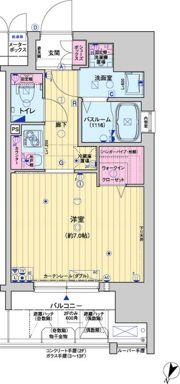 レオンヴァリエ大阪ベイシティIIの間取り画像