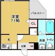 MELDIA大蓮Iの間取り画像