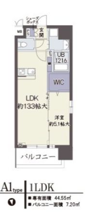 LE CEDRE 天神橋の間取り画像