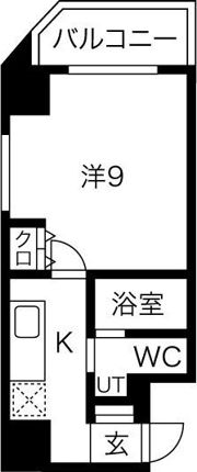ヴィラタワー谷町の間取り画像