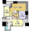 シティタワー大阪本町の間取り画像