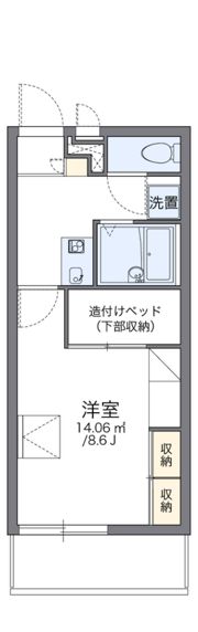レオパレスレーヴの間取り画像