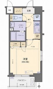 スワンズ谷町セントシティの間取り画像