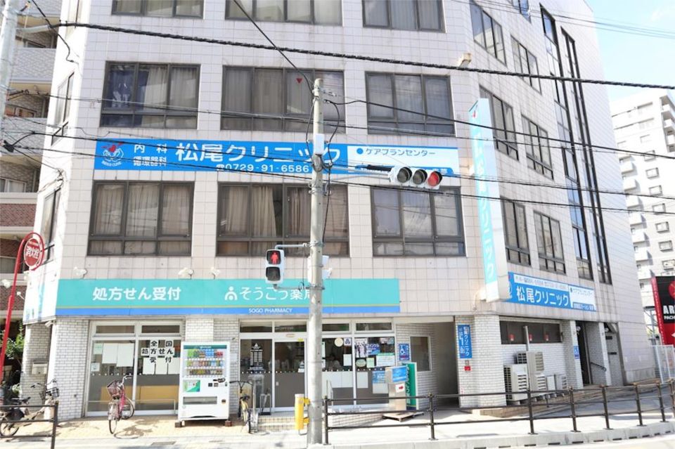 近くの松尾クリニックまで1,162m（徒歩15分）