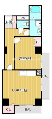 コンチネンタル鶴見の間取り画像