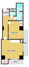 コンチネンタル鶴見の間取り画像