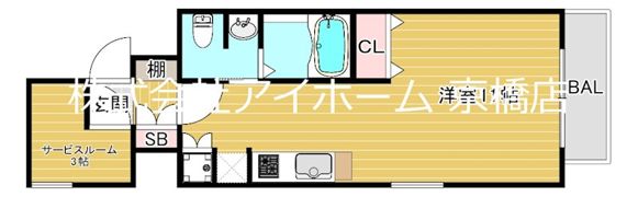 マリス京橋WINGの間取り画像