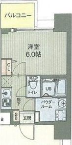 サムティ北浜ESTの間取り画像