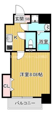 ドゥエリングASAHIの間取り画像