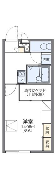レオパレスYAOの間取り画像