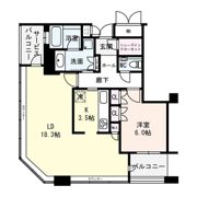 ディーグラフォート大阪NYタワーの間取り画像