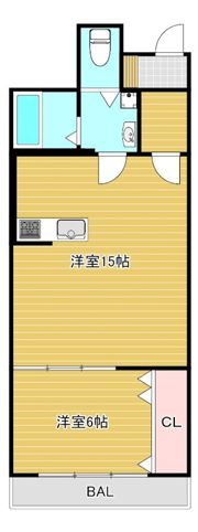 シャトー三愛の間取り画像