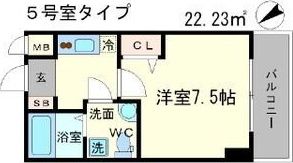 メインステージ西天満T’s SQUAREの間取り画像