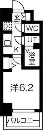 スプランディッド天王寺DUEの間取り画像