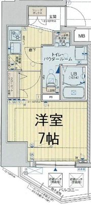 エグゼ阿倍野の間取り画像