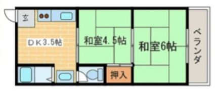 清月マンションの間取り画像