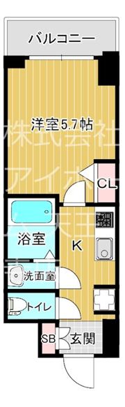 Le-Bear天王寺東の間取り画像