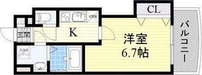 Luxe田辺の間取り画像