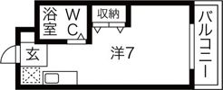 シティホームズ針中野P2の間取り画像
