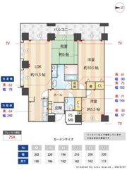 桜宮リバーシティ・ウォータータワープラザの間取り画像