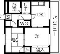 コーポしばたの間取り画像