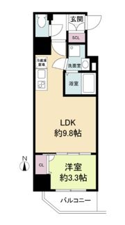 セレニテ心斎橋グランデの間取り画像