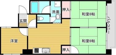 ハイツミノルの間取り画像