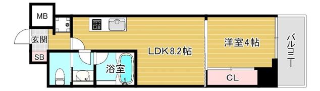 ブエナビスタ桜ノ宮イーストの間取り画像