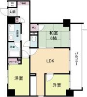 第一玉造マンションの間取り画像