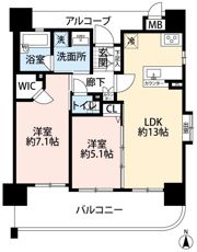 エステムエグゼ心斎橋の間取り画像