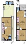 都島区内代町二丁目戸建貸家の間取り画像