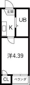 ハセロイヤル南住吉の間取り画像