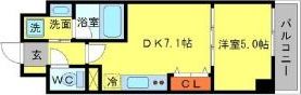 BRAVI南堀江の間取り画像
