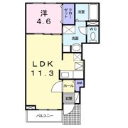 プラム コートの間取り画像