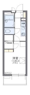 レオパレス勝山の間取り画像