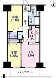エスヴェール北梅田の間取り画像